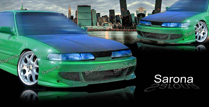Custom Acura Integra Front Bumper  Coupe & Sedan (1990 - 1993) - $375.00 (Manufacturer Sarona, Part #AC-009-FB)